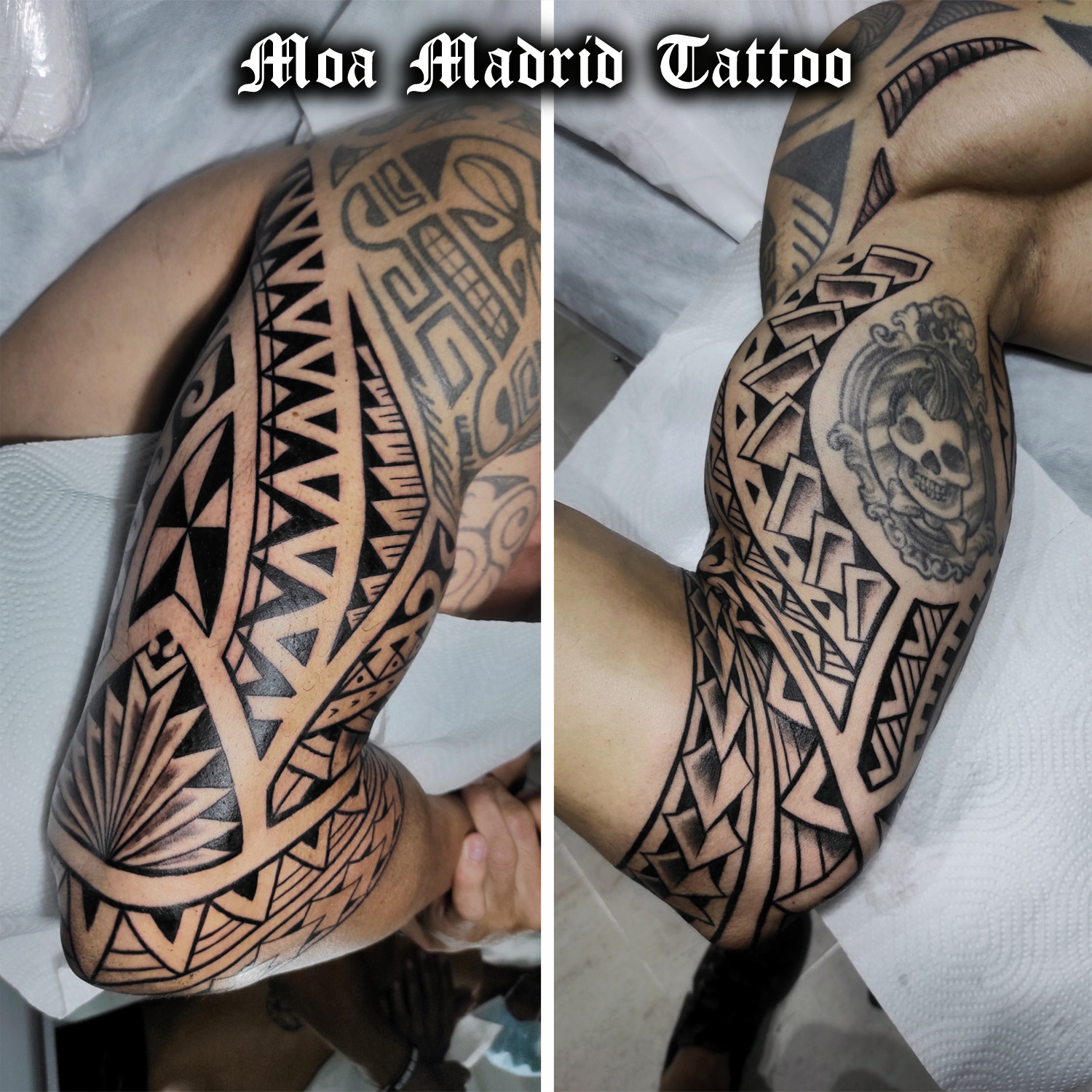 Tatuaje samoano formas brazo