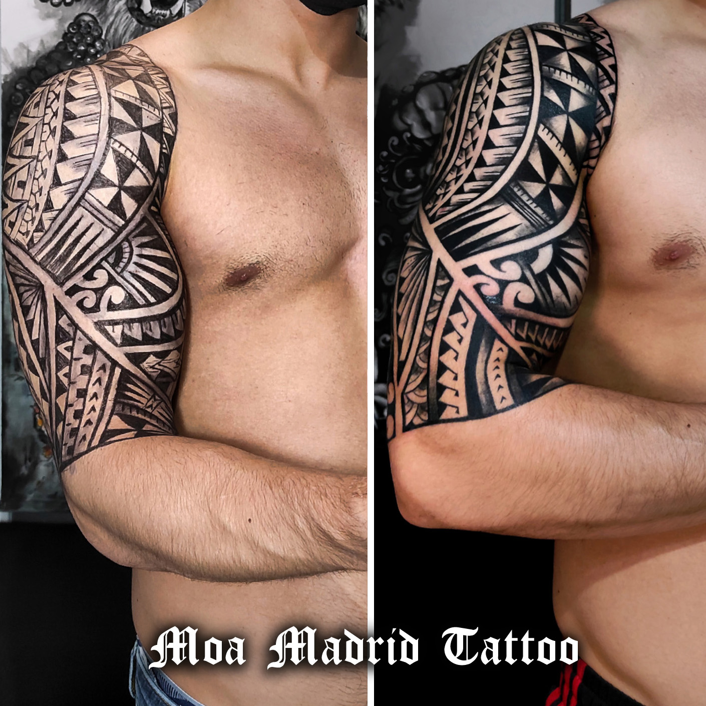 Diseño creado y tatuaje terminado